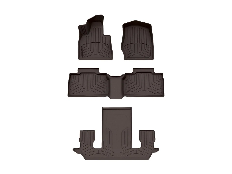 WeatherTech FloorLiner HP for 2022-2025 Ford Explorer - Full Set, Black - Image 1 of 1