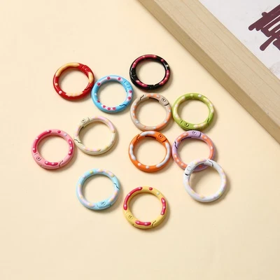 5/10/20/50/100 Stück Metall Feder Verschluss Schlüsselanhänger - Bild 1 von 4