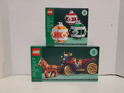 LEGO Temporada: Paseo en Carruaje de Invierno (40603) Juego de Decoración de Navidad (40604) ¡Nuevo! Foto 1 de 4