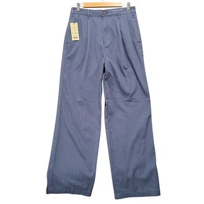 Dockers High Wide Pleated WaterLess Stretch Comfort Blue Pants Mens Size 29x32 - Image 1 of 4