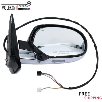 Espejo retrovisor lateral derecho eléctrico plegable térmico nuevo para Cadillac Escalade 2007-2014 EE. UU. Foto 1 de 4