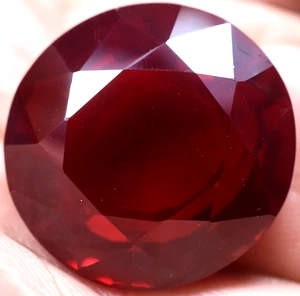 Natural 64.80 Ct Blood Red Ruby Mozambique GGL Certified Loose Gemstone - Picture 1 of 14