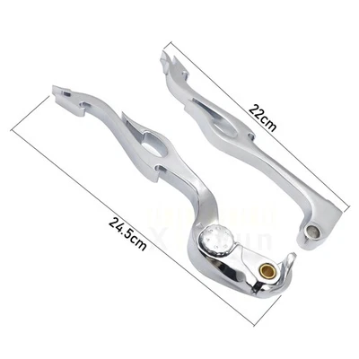 Chromed Flame Shape Clutch Brake Lever For 2006-2016 Suzuki GSXR 600 GSXR 750  Foto 1 de 4