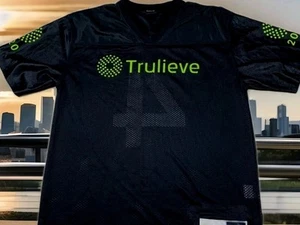 NEW! TRULIEVE MARIJUANA DISPENSARY JERSEY ADULT SMALL S BLACK GREEN 2020 #4 RARE - Picture 1 of 2