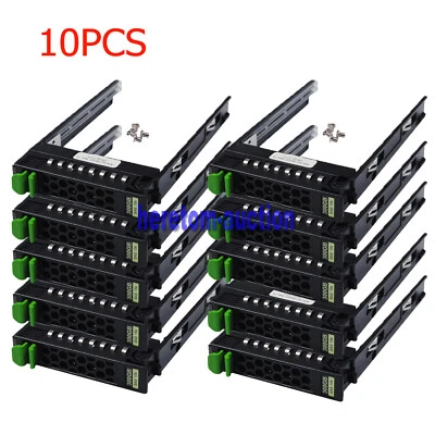10 Fujitsu RX200 RX300 RX350 S7 S8 TX1330 M1 2.5" SFF SAS Tray Caddy A3C40135103 - Image 1 of 4