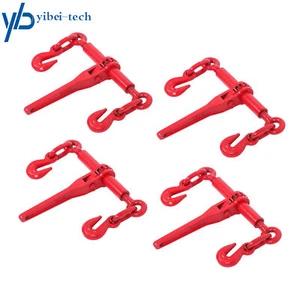 Ratchet Chain 1/4" - 5/16" Load Binder Chain Hook Tie Down Rigging 4 pcs - Picture 1 of 12