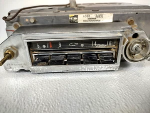 Vintage 1960's Chevrolet AM Radio Delco 729PPC-6652 Chevelle UNTESTED READ - Picture 1 of 11