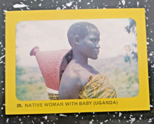 Australian Weet-Bix Card African Safari 1965 No 20 Ugandan Woman With Baby
