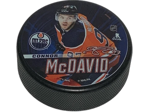 CONNOR MCDAVID #97 EDMONTON OILERS NHL WINCRAFT LICENSED HOCKEY PUCK Cover