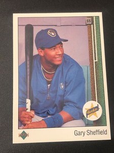 1989 Upper Deck Gary Sheffield Rookie #13 Error Upside Down SS