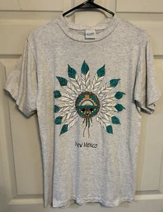 Vintage 1991 Grey New Mexico Tshirt Size Medium Made In USA Alore Tag - Picture 1 of 6
