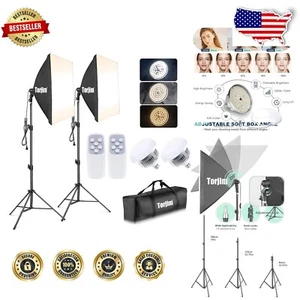 Portable Softbox Photography Lighting Kit for Studio & Outdoor Use – 85W LEDs - Picture 1 of 9