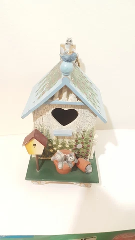 Kathy Hatch Hand Painted Hanging House KITTENS & CATS Cover