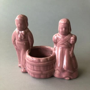 Shawnee Planter Pink BOY & GIRL at the WELL Vintage Pottery - Picture 1 of 10