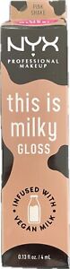 NYX THIS IS MILKY LIP GLOSS INFUSED WITH VEGAN MILK - PINK SHAKE 4ml NEW BOXED