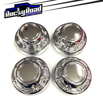4 Chrome Center Wheel Hub Caps for 94-98 Dodge Ram 2500 & 98-03 Van 16" 8 Lug - Image 1 of 4
