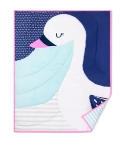 Baby Bettwäsche Set Kinderbett Blau Wolkeninsel Schwan 3-teilig OVP NEU SALE - Bild 1 von 13