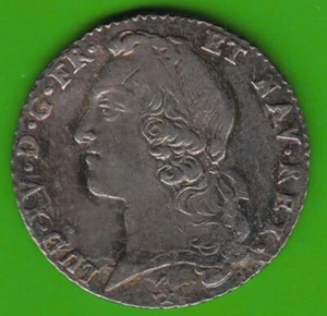 Coin Silver France 1/5 Ecu au bandeau 1767 A in vz pretty rare nswleipzig - Picture 1 of 3
