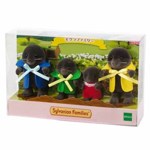 EPOCH Sylvanian Families MOLE FAMILY RE-LAUNCH MODEL CALICO CRITTERS JAPAN - Picture 1 of 5