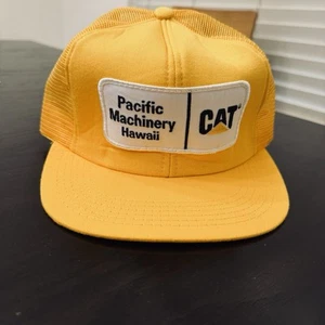 NEW VINTAGE CAT Tonkin Trucker Hat Pacific Machinery Snapback Cap Made In USA - Picture 1 of 9