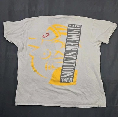 1985 VINTAGE 80s THE POWER STATION (ROCK BAND) WORLD TOUR CONCERT T-SHIRT SZ 3xL - Image 1 of 4