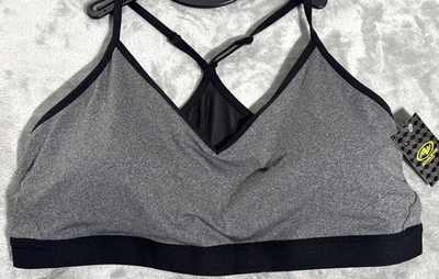 Sujetador deportivo con correa ajustable gris Athletic Works ropa deportiva para mujer XXXL talla 22 Foto 1 de 4