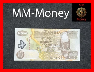 ZAMBIA  500 Kwacha 2008 P. 43 UNC REPLACEMENT DJ\X3 [MM-MONEY] - Picture 1 of 2