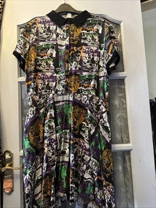 Hell Bunny Women's Horror Movie Dress Size 18 Punk, Emo, Goth, Rockabilly - Picture 1 of 3