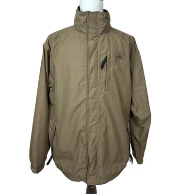EMS Men's XL Brown Lightweight Windbreaker Jacket Polyester Full Zip Outdoor - Image 1 of 4