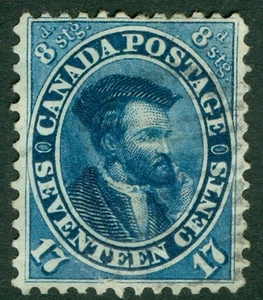 SG 42 Canadá 1859. 17c azul profundo. CAT muy fino usado y bien centrado 110€ - Imagen 1 de 1