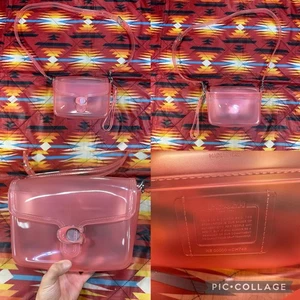 Bolso de Mano Coach Jelly Tabby Flor Rosa CH748 Correa Ajustable Hecho en Italia - Imagen 1 de 24