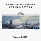 SEENIK WW2 Eastern Front / Stalingrad Urban Backdrop 40x14.5" 1:30 1:32 Diorama