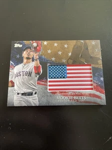 Parche Mookie Betts 2018 Topps Independence Day #IDML-MB Boston Red Sox 88/99 - Imagen 1 de 3