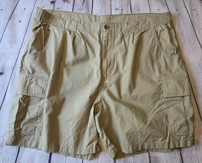 Pantalones Cortos Carga John Blair Para Hombres 40 Caqui 100% Algodón Tostado Cintura Elástica Ligeros Foto 1 de 4