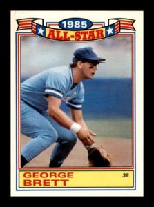 1985 Topps Glossy All-Stars George Brett #4 Kansas City Royals