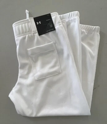 Pantalones de béisbol/t-ball/softbol UNISEX Under Armour talla juvenil grandes BLANCOS 1374000 Foto 1 de 4