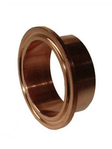 2" Copper Tri-clover Sanitary Fitting or Dairy Tri-clamp Ferrule, 2 Inch - Picture 1 of 1