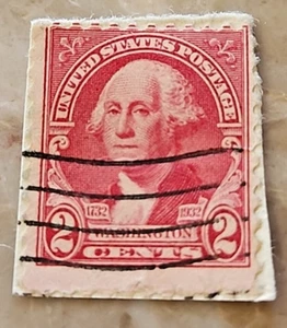 George Washington Vintage Rare 1932 US 2 Cent Stamp | RED - Picture 1 of 5