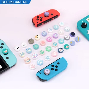 GeekShare 4PCS Thumb Grips JoyCon Cover for Nintendo Switch & Switch Lite & OLED - Picture 1 of 60