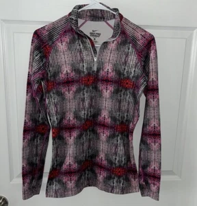 Nike Pro Combat Pullover Womens S Small Dri-Fit Fitted Quarter 1/4 Zip - Picture 1 of 3