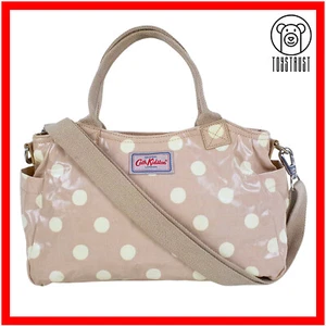 Cath Kidston Mini Day Handtasche Umhängetasche Gurt gepunktet Wachstuch CM93 - Bild 1 von 13