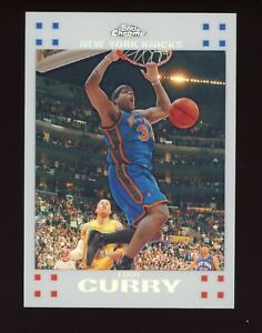 2007-08 Topps Chrome Eddy Curry White Refractor /99 Knicks