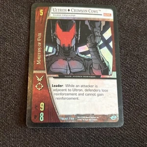 2005 VS System Marvel Avengers Ultron - Crimson Cowl Chrome Card - Picture 1 of 2