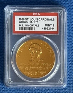 1966 St. Louis Cardinals Busch Stadium Baseball Immortals Chick Hafey PSA 9 - Picture 1 of 2