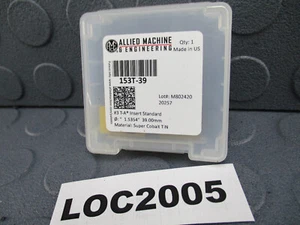 AMEC ALLIED MACHINE (39MM 1.5354IN.) 153T-39 SPADE DRILL INSERT COBALT LOC2005 - Picture 1 of 3