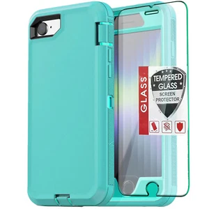 For iPhone SE 8 7 Plus 6S Case Phone Cover Shockproof Heavy Duty + Screen Glass - Picture 1 of 74