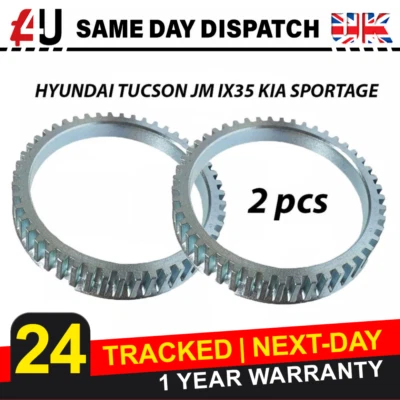 FITS HYUNDAI TUCSON JM IX35 KIA SPORTAGE MK2 MK3 (04-15) FRONT ABS RING - Image 1 of 4