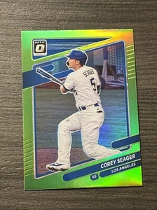2021 Panini Donruss Optic #134 Corey Seager Lime Green Holo - Picture 1 of 2