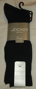 JOCKEY HERREN KING SIZE SOCKEN GRAU 3 PAAR GRÖSSE 13-16 CREW MIKROFASER NYLON NEU - Bild 1 von 7