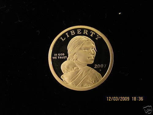 2007-S  GEM  Proof  Deep Cameo (Sacagawea) US One Dollar Coin - Image 1 of 1